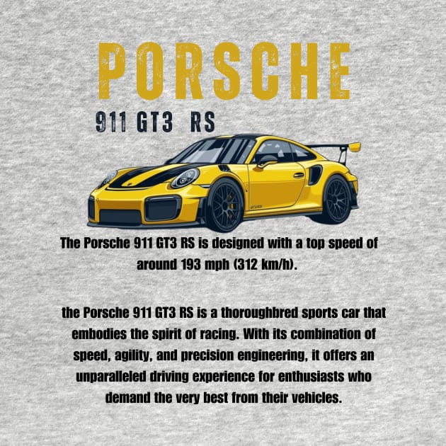 German supercar Porsche by Shirt Savvy